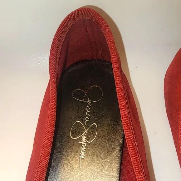 Jessica Simpson Red Women's Ballet Flats Size 8 - Picture 3 of 4